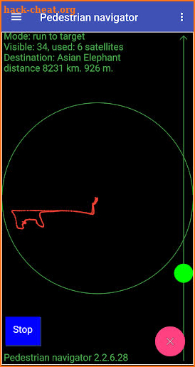 Pedestrian navigator screenshot