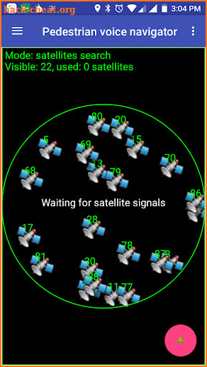 pedestrian voice navigator PRO screenshot