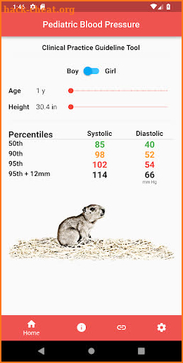 Pediatric Blood Pressure Guide screenshot