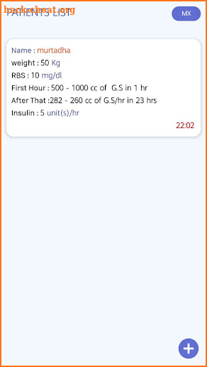 pediatric DKA Mx screenshot