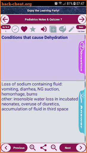 Pediatrics Exam Review concepts, notes and quizzes screenshot