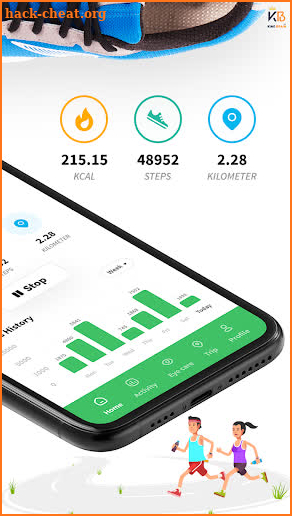 Pedometer Step Counter Calorie screenshot