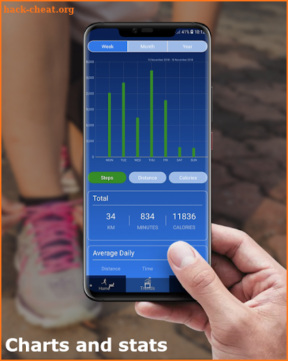 Pedometer - Step Counter Free & Calorie Burner screenshot