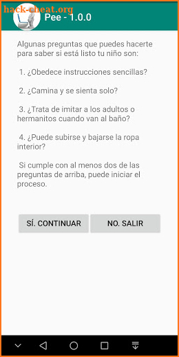 Pee Baby Sphincter - Control Esfínter para Bebes screenshot