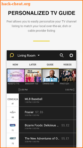 Peel Smart TV Remote Control screenshot