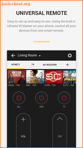 Peel Universal Smart TV Remote screenshot