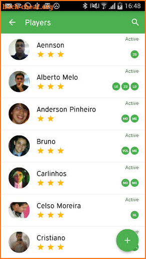 Peladeiros Pro Soccer Players screenshot