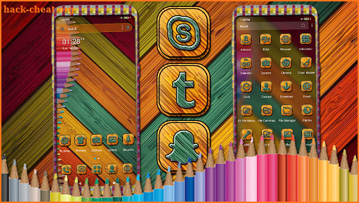 Pencil Color Launcher Theme screenshot