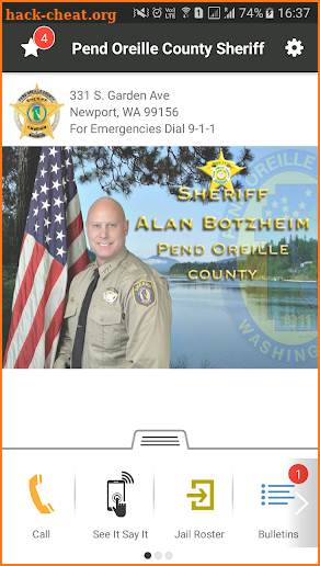 Pend Oreille County Sheriff screenshot