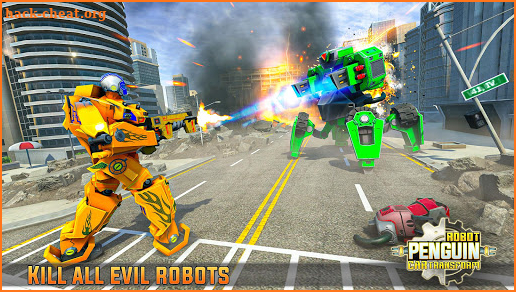 Penguin Robot Car Game: Robot Transforming Games screenshot