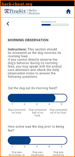 Penn Vet Quality of Life Tool screenshot