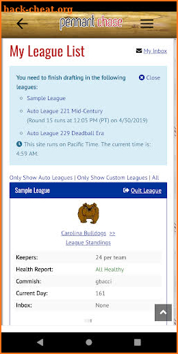 Pennant Chase - Free Baseball Sim Leagues screenshot