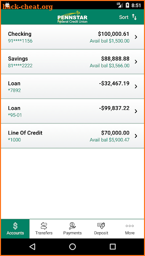 Pennstar Federal Mobile App screenshot