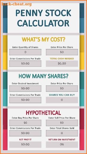 Penny Stock Calculator screenshot