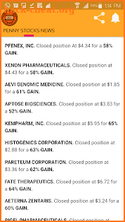 PENNY STOCK NEWS screenshot