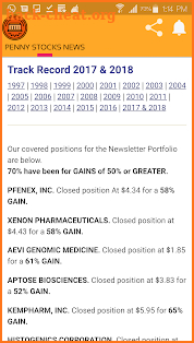 PENNY STOCK NEWS screenshot