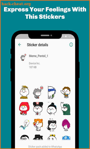 Pentol Funny Stickers for WhatsApp - WAStickerApps screenshot