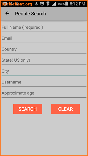 People Search screenshot