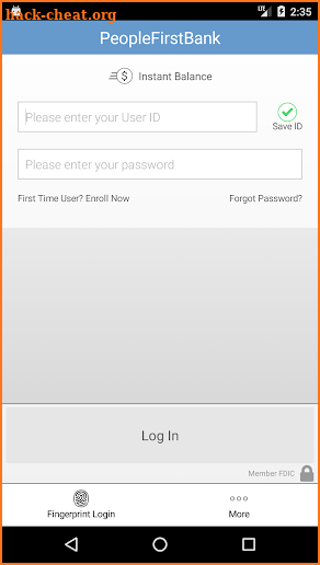 PeopleFirstBank Mobile screenshot