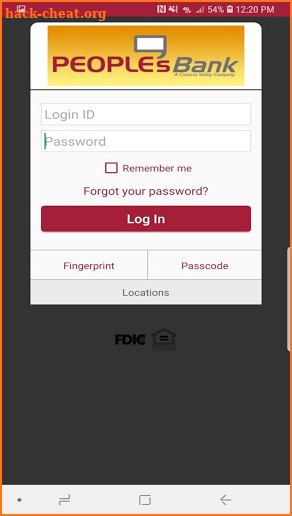 PeoplesBank Personal Banking screenshot