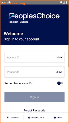 PeoplesChoice Mobile Banking screenshot