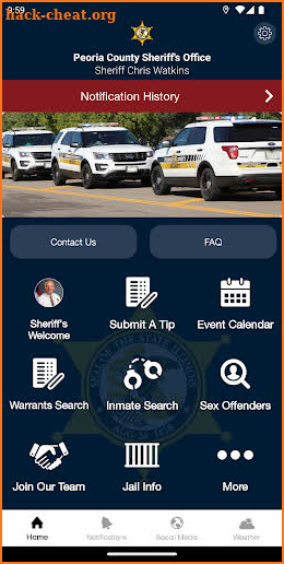 Peoria County Sheriff’s Office screenshot