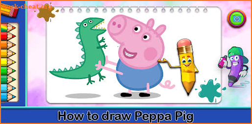 Pepp Piglet Coloring book screenshot