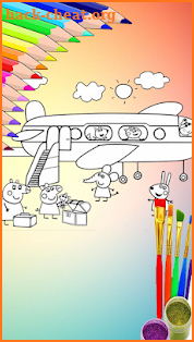 Peppa Coloring Page - Pig Book for Kids 2018 screenshot