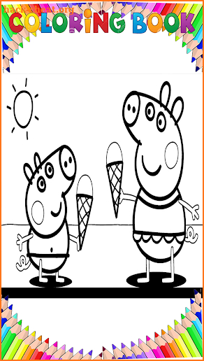 Peppa pig coloring book by fans screenshot