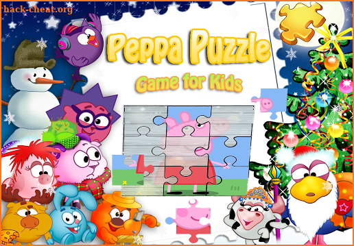 Peppa Puzzle For Kids-Pink Pig screenshot