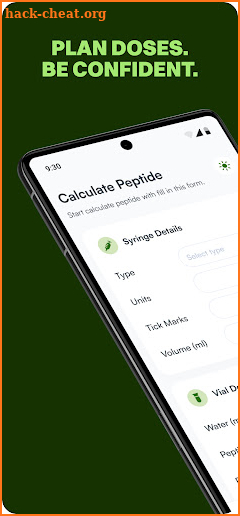 Peptide Calculator App screenshot