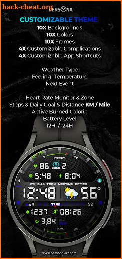 PER026 Legend Watch Face screenshot