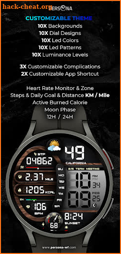 PER20 Meru Watch Face screenshot