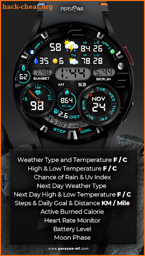 PER32 Ultra Hybrit Watch Face screenshot