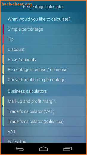 Percentage Calculator screenshot