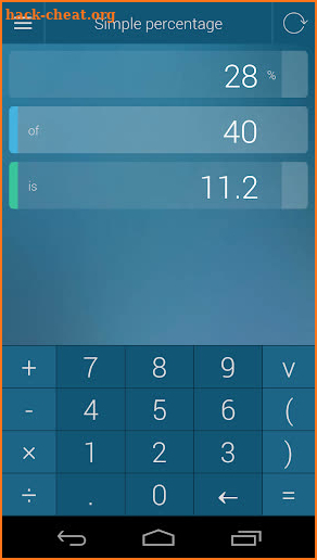 Percentage Calculator screenshot