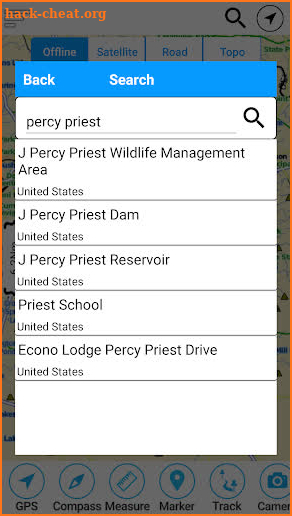 Percy Priest Lake Offline GPS Charts screenshot