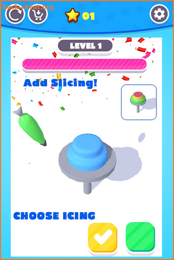 Perfect Colorful Cake Icing 3D screenshot