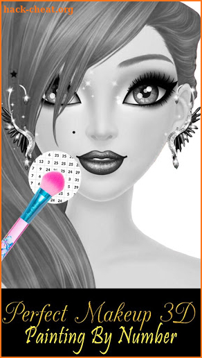 Perfect Makeup 3D Paint By Number - PixelArt screenshot