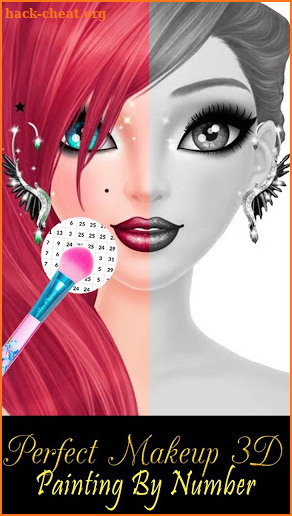 Perfect Makeup 3D Paint By Number - PixelArt screenshot