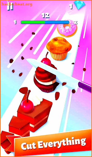 Perfect slices fruit ninja 3D screenshot