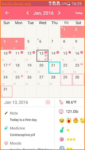 Period Calendar Pro screenshot