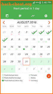 Period Tracker screenshot