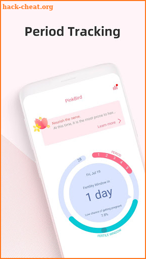 Period tracker & Ovulation calendar by PinkBird screenshot