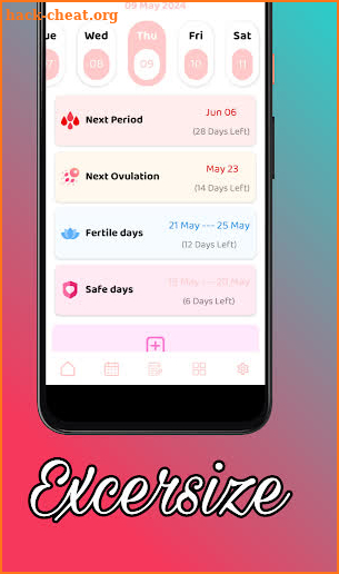 Period Tracker App screenshot