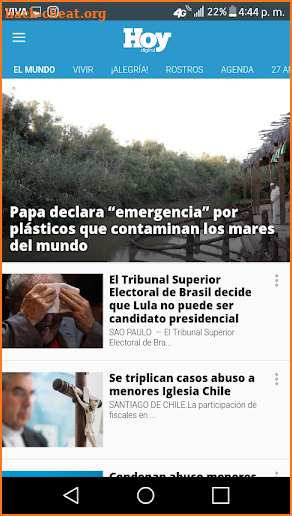 Periódico hoy digital screenshot