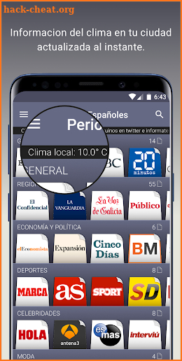 Periódicos Españoles screenshot