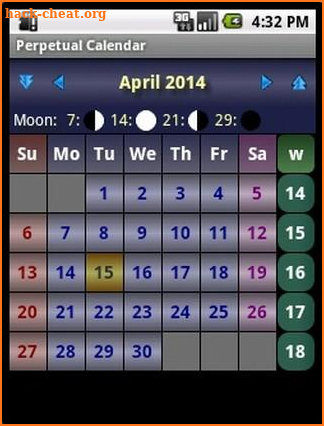 Perpetual Calendar screenshot