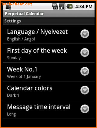 Perpetual Calendar screenshot