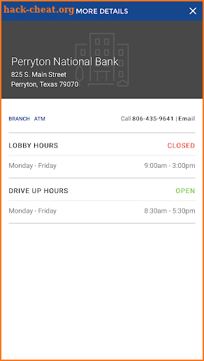 Perryton National Bank screenshot